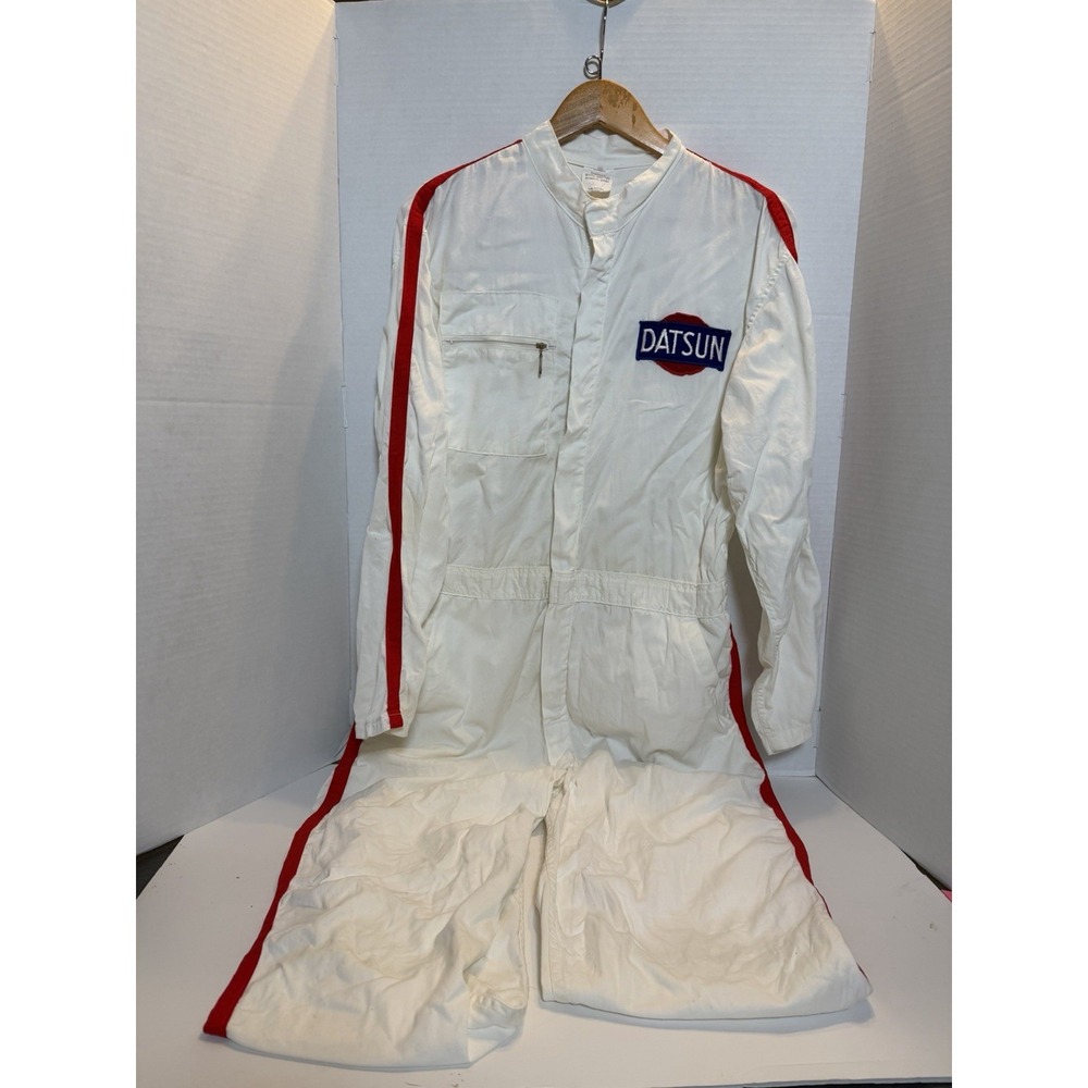 Vintage‎ Datsun Firestone Pit Crew Mechanic Coveralls Racing 165